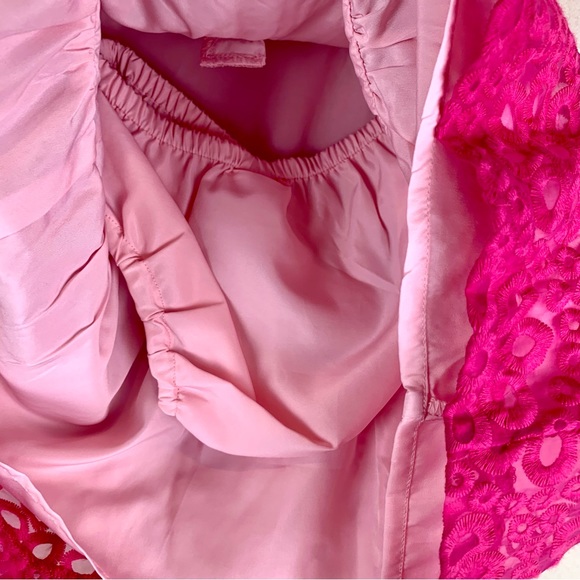 Gymboree Girls Special Occassion Lace Drop Waist Dress Fuchsia Pink NEW - Picture 9 of 13